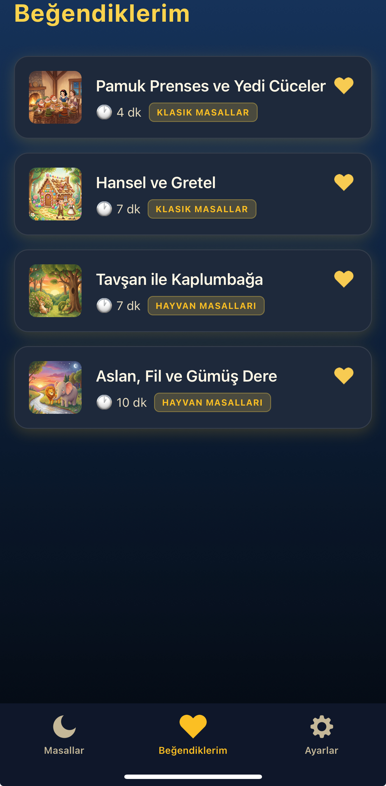 Favori masallar - en sevilen çocuk masalları